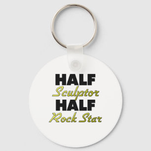 Halber Bildhauer-halber Rockstar Schlüsselanhänger
