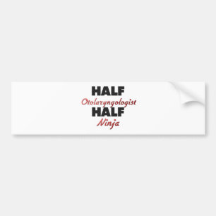 Halber Facharzt für Hals- und Ohrenleiden halbes Autoaufkleber
