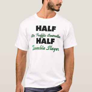 Halber Fluglotse-halber ZombieSlayer T-Shirt