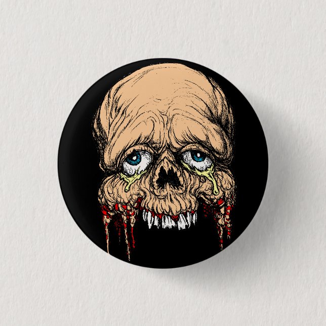 HALBER GESICHTS-KUNST-JACK JOYA NUR $1,95 BUTTON (Vorderseite)