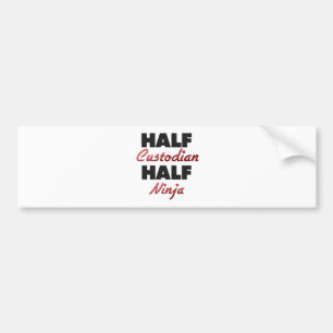 Halber Hausmeister halbes Ninja Autoaufkleber