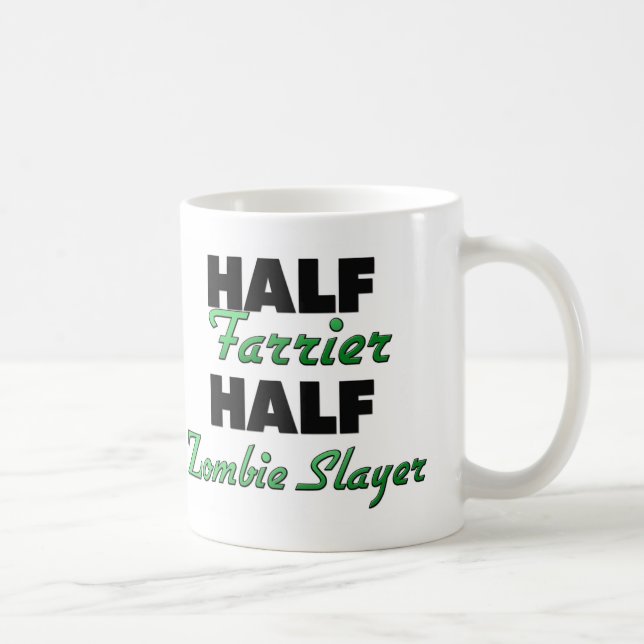 Halber Hufschmied-halber ZombieSlayer Kaffeetasse (Rechts)