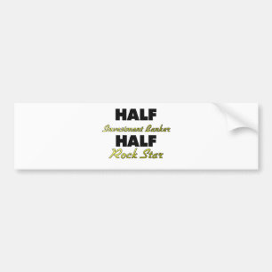 Halber Investmentbanker-halber Rockstar Autoaufkleber