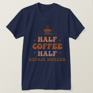 halber Kaffeehausarbeiter T-Shirt