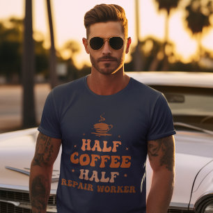 halber Kaffeehausarbeiter T-Shirt