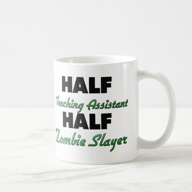Halber Lehrassistent-halber ZombieSlayer Kaffeetasse (Rechts)