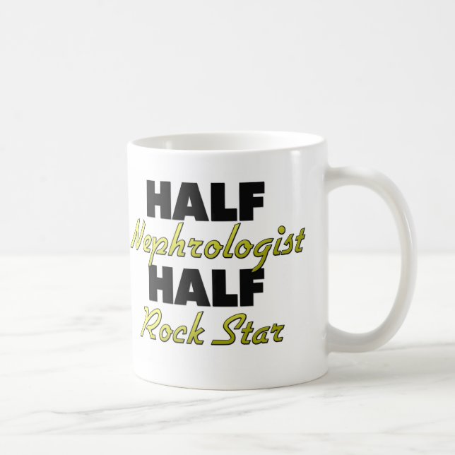 Halber Nephrologe-halber Rockstar Kaffeetasse (Rechts)