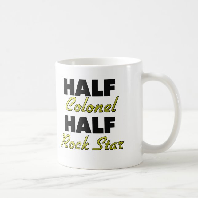 Halber Oberst Half Rockstar Kaffeetasse (Rechts)