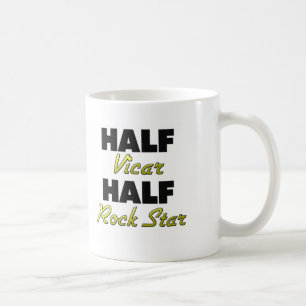 Halber Pfarrers-halber Rockstar Kaffeetasse