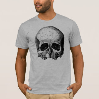 halber Schädel T-Shirt
