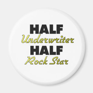 Halber Versicherer-halber Rockstar Magnet