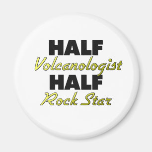 Halber Volcanologist-halber Rockstar Magnet