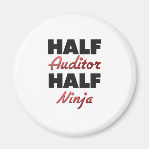 Halber Wirtschaftsprüfer halbes Ninja Magnet