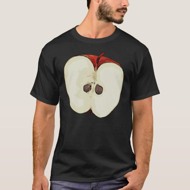 Halbes Apple T-Shirt (Vorderseite)