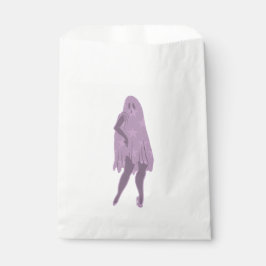 halbes Button bis Geist lila Sterne Geschenktütchen