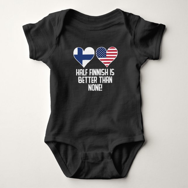 Halbes finnisches ist besser als keine baby strampler (Vorderseite)