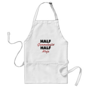 Halbes Gemmologist halbes Ninja Schürze