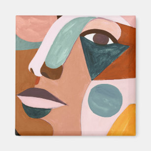 Halbes Gesicht Geos Magnet