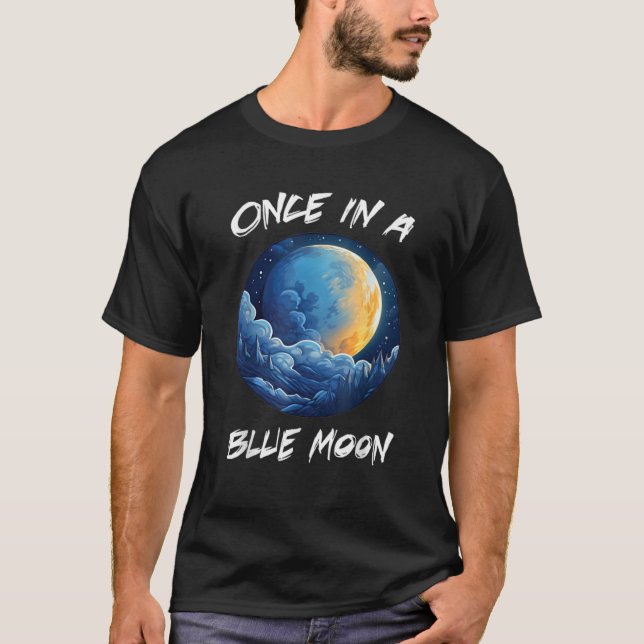 halbes Kostüm für Frauen Einmal in einem blauen Mo T-Shirt (Vorderseite)