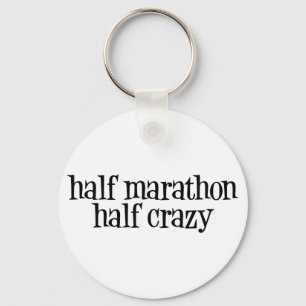 halbes Marathon, halber verrückter Schlüsselanhänger