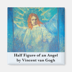 Halbfigur eines Engels von Vincent van Gogh Magnet