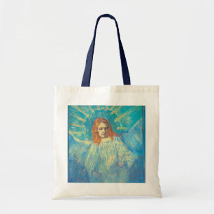 Halbfigur eines Engels von Vincent van Gogh Tragetasche
