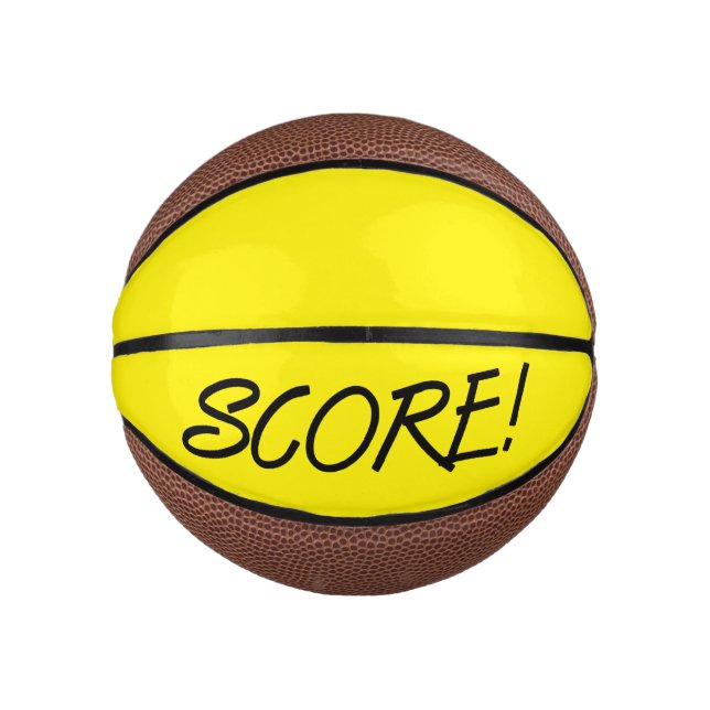 Halbgelber Mini-Basketball Mini Basketball (Vorderseite)