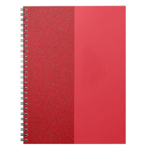 Halbgeräuschhalbflaches Tomatenrotes Notebook (Cus Notizblock