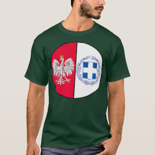 Halbgriechisch 50 Polnische Genealogie Kuchen Prä T-Shirt