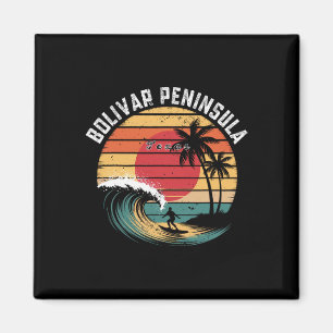 Halbinsel Bolivar Texas Strand Surfen Magnet