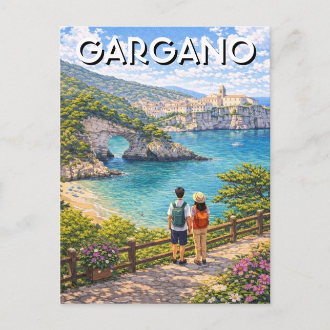 Halbinsel Gargano Italien Postkarte (Vorderseite)