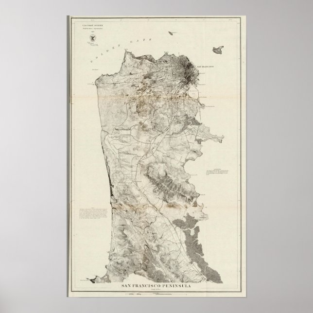 Halbinsel San Francisco Poster (Vorne)