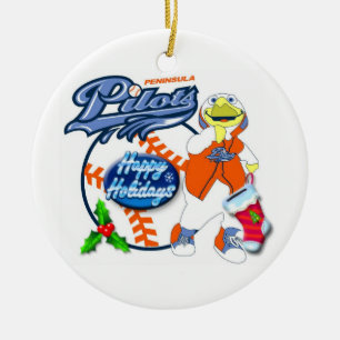 Halbinsel steuert Weihnachtsverzierung Keramik Ornament