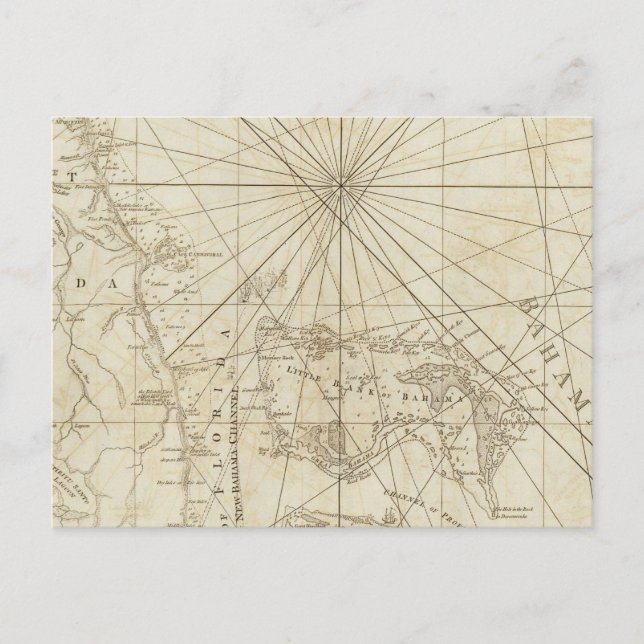 Halbinsel und Golf von Florida Postkarte (Vorderseite)