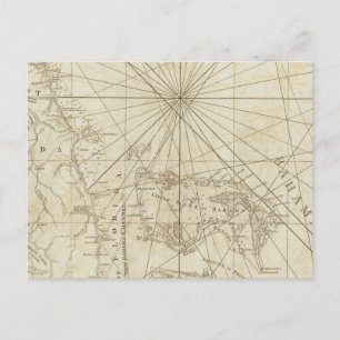 Halbinsel und Golf von Florida Postkarte