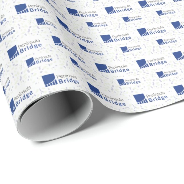 Halbinselbrücke Kleines Logo Geschenkpapier (Rolleneckpunkt)