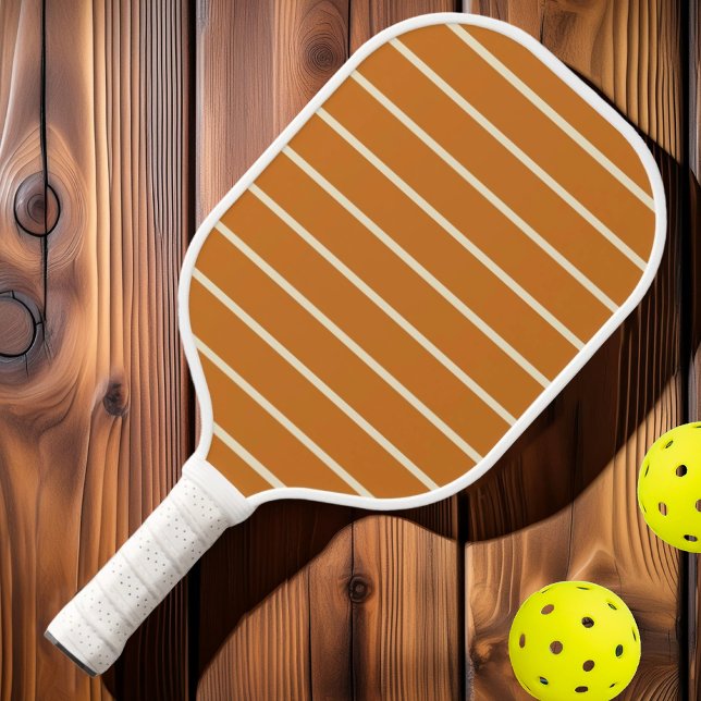 Halbjahrhundertelange, gestreifte Honigfarbe Pickleball Schläger (Von Creator hochgeladen)