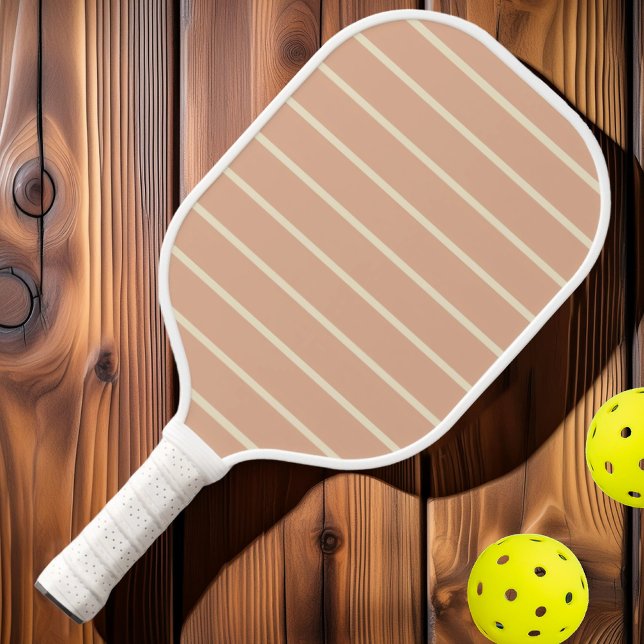 Halbjahrhundertelange, schwarze Pfirsichfarbe Pickleball Schläger (Von Creator hochgeladen)