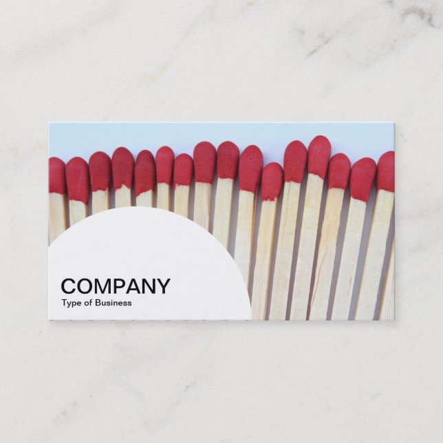 Halbkreis-Panel - Matches 03 Visitenkarte (Vorderseite)