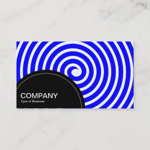 Halbkreis-Panel (Punkte) - Spiral Blue Visitenkarte