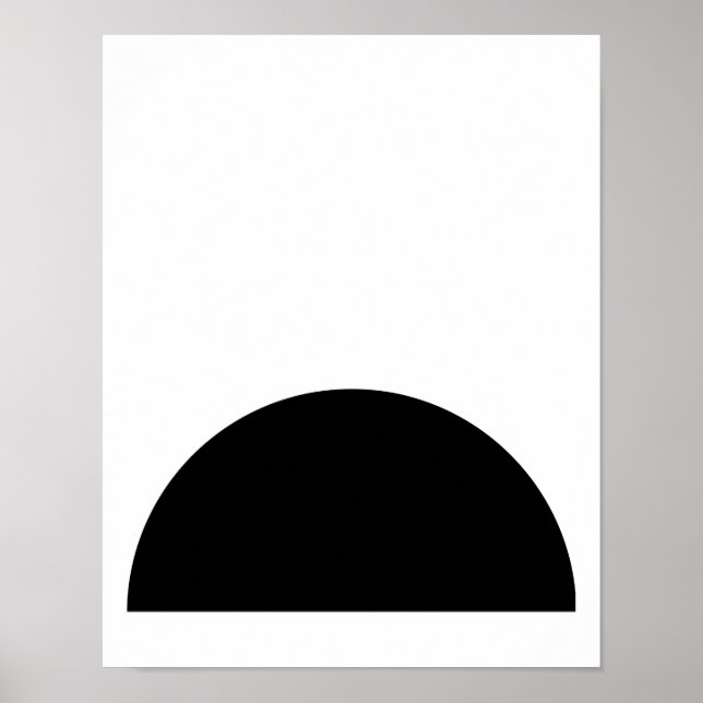Halbkreis-Poster-Druck Poster (Vorne)