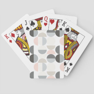 Halbkreismuster im skandinavischen Stil Spielkarten