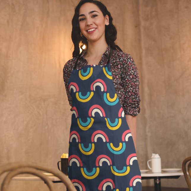 Halbkreismuster in Multicolor Schürze (Apron)