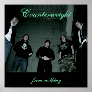 Halbkreisposter des Gegengewichts Poster
