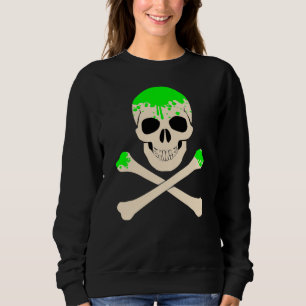 Halbkugelkreuz-Skelett Sweatshirt
