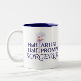 Halbkünstlerische Halbpromptsorzerin Zweifarbige Tasse