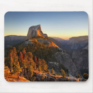 Halbkuppel bei Sonnenuntergang Detail - Yosemite Mousepad