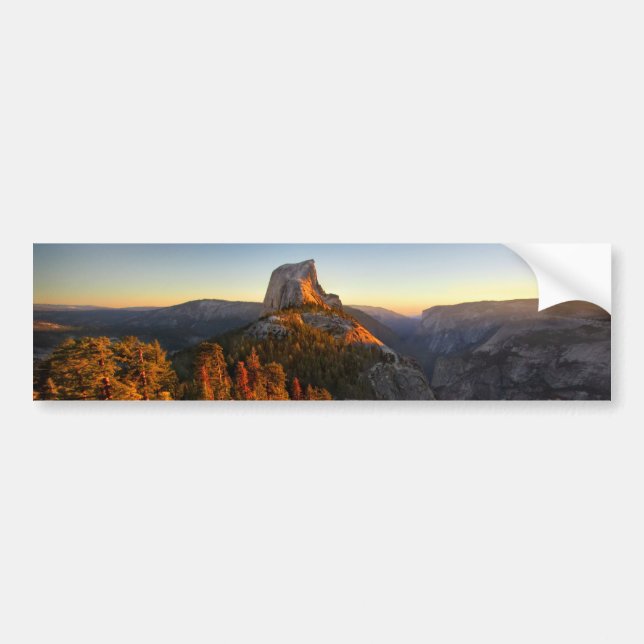 Halbkuppel bei Sonnenuntergang - Yosemite Autoaufkleber (Vorne)