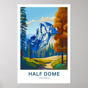 Halbkuppel California Travel Print Poster