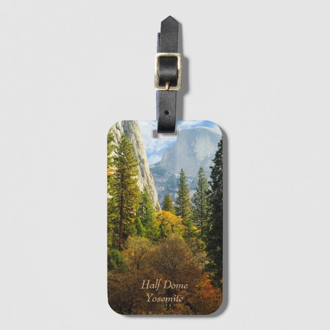 Halbkuppel im Herbst (im Yosemite Nationalpark) Gepäckanhänger (Vorderseite Vertikal)